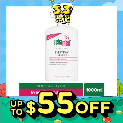 SEBAMED Everyday Shampoo Extra Mild Hair Care Formula (Suitable for Normal to Dry Hair) 1L