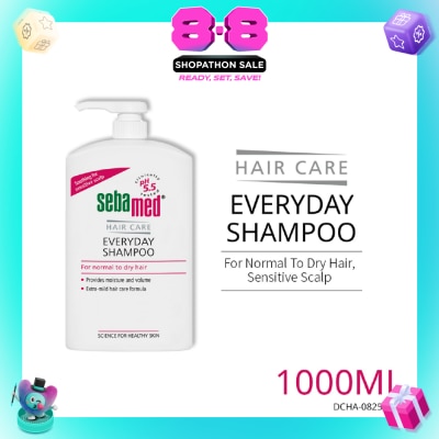 SEBAMED - Everyday Shampoo Extra Mild Hair Care Formula (Suitable for Normal to Dry Hair) 1L