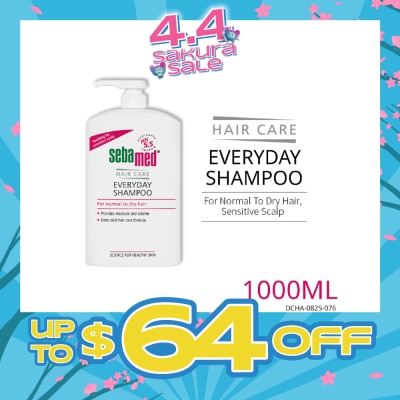 SEBAMED - Everyday Shampoo Extra Mild Hair Care Formula (Suitable for Normal to Dry Hair) 1L