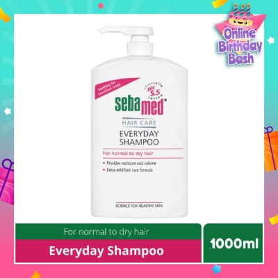SEBAMED Everyday Shampoo Extra Mild Hair Care Formula (Suitable for Normal to Dry Hair) 1L