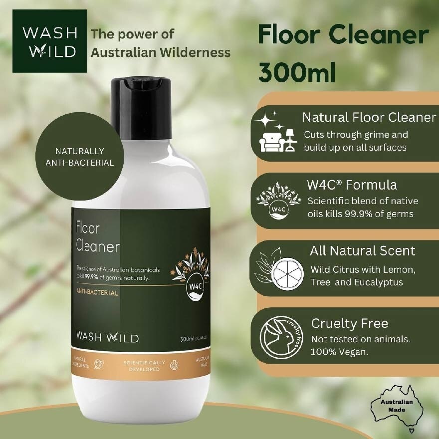 Floor Cleaner (Antibacterial, Kills 99.9% Of Germs Naturally)  300ml