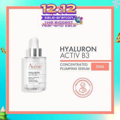 AVÈNE Hyaluron Activ B3 Concentrated Plumping Serum (Niacinamide + Hyaluronic Acid + Anti-Ageing + Anti-Wrinkles + Plumping + Moisturising) 30ml