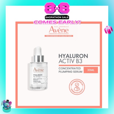 AVÈNE - Hyaluron Activ B3 Concentrated Plumping Serum (Niacinamide + Hyaluronic Acid + Anti-Ageing + Anti-Wrinkles + Plumping + Moisturising) 30ml