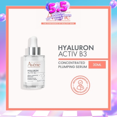 AVÈNE - Hyaluron Activ B3 Concentrated Plumping Serum (Niacinamide + Hyaluronic Acid + Anti-Ageing + Anti-Wrinkles + Plumping + Moisturising) 30ml