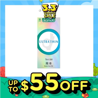 OKAMOTO® Ok Ultra Thin Condom (Thin, Soft And Durable) 10s