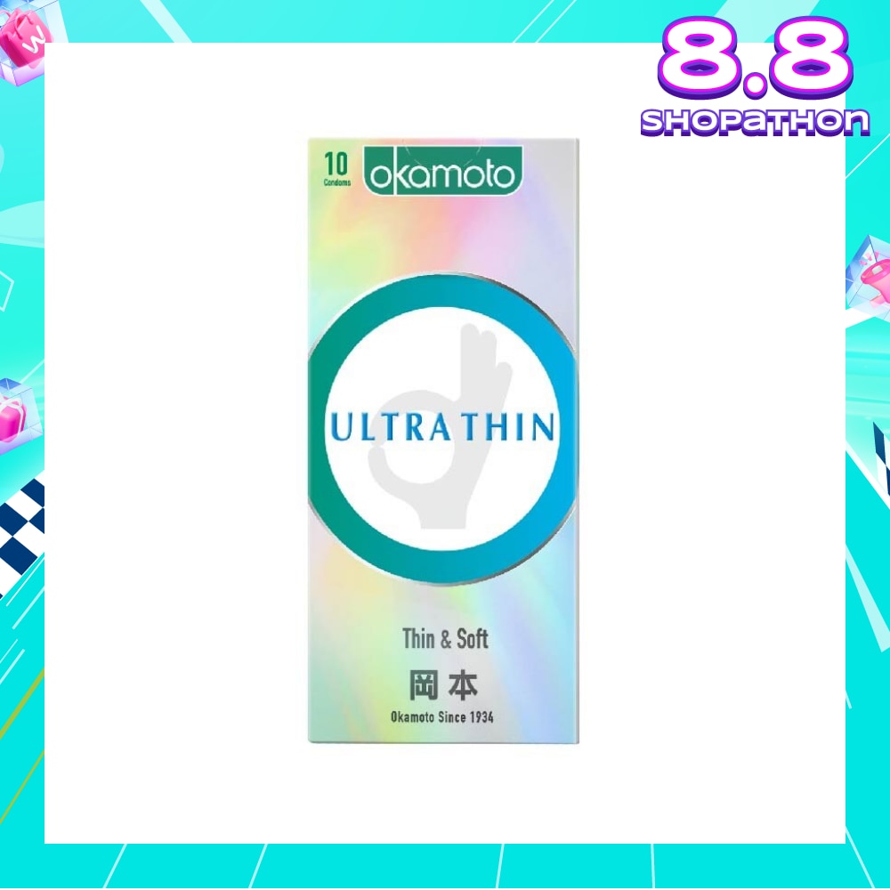 Ok Ultra Thin Condom (Thin, Soft And Durable) 10s