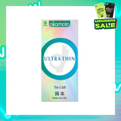 OKAMOTO® Ok Ultra Thin Condom (Thin, Soft And Durable) 10s