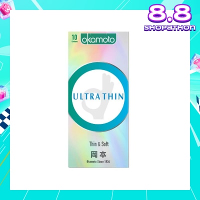 OKAMOTO® Ok Ultra Thin Condom (Thin, Soft And Durable) 10s