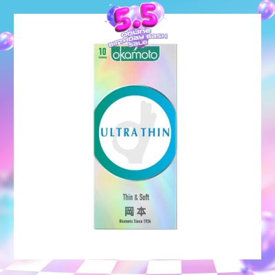 OKAMOTO® - Ok Ultra Thin Condom (Thin, Soft And Durable) 10s