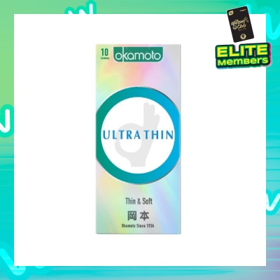 OKAMOTO® Ok Ultra Thin Condom (Thin, Soft And Durable) 10s