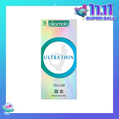 OKAMOTO® Ok Ultra Thin Condom (Thin, Soft And Durable) 10s