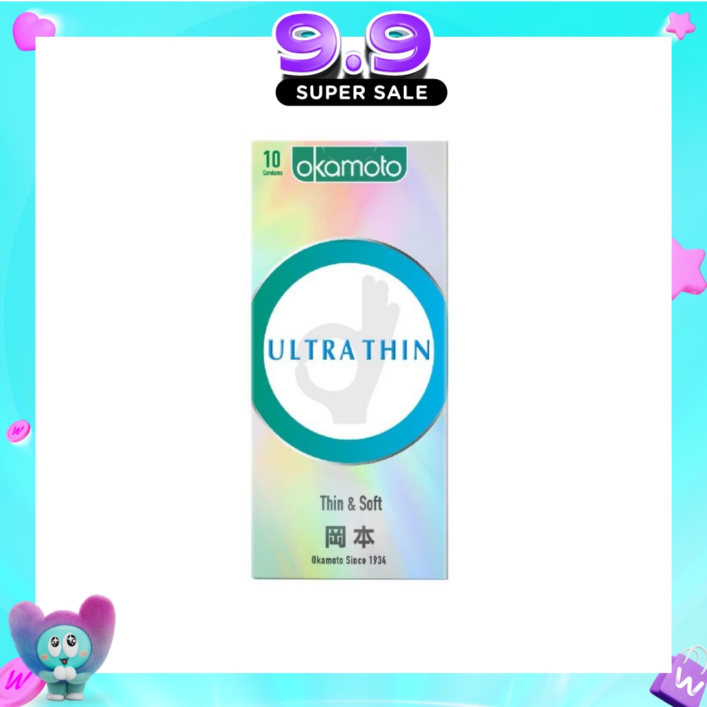 Ok Ultra Thin Condom (Thin, Soft And Durable) 10s image