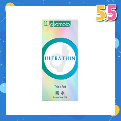 OKAMOTO® Ok Ultra Thin Condom (Thin, Soft And Durable) 10s