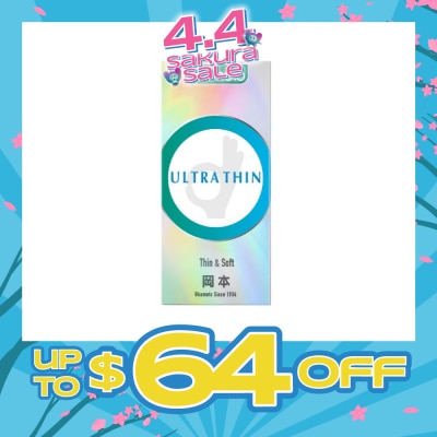 OKAMOTO® - Ok Ultra Thin Condom (Thin, Soft And Durable) 10s
