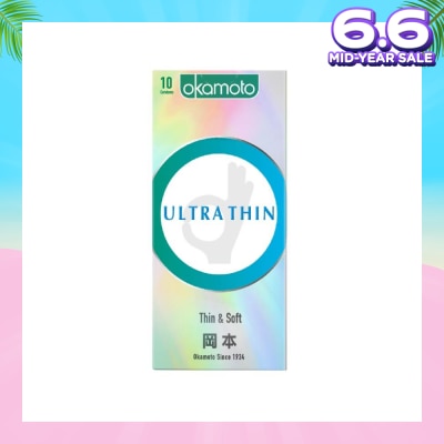 OKAMOTO® Ok Ultra Thin Condom (Thin, Soft And Durable) 10s