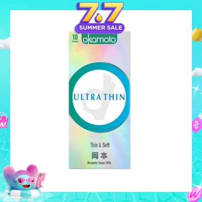 OKAMOTO® - Ok Ultra Thin Condom (Thin, Soft And Durable) 10s