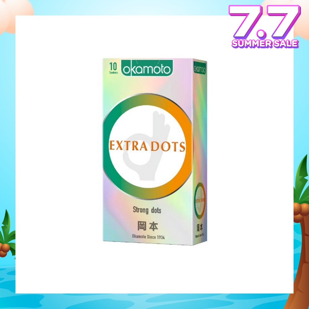 Ok Extra Dots Condom (The Spiral Strong Dots Give The Extra Spice) 10s
