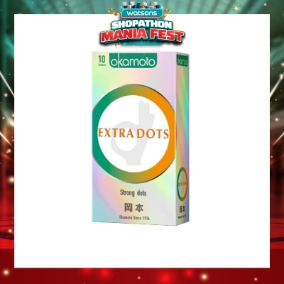 OKAMOTO® - Ok Extra Dots Condom (The Spiral Strong Dots Give The Extra Spice) 10s