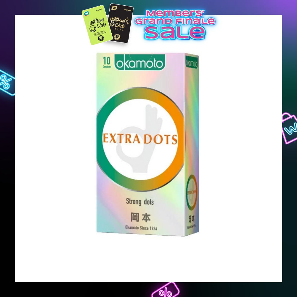 Ok Extra Dots Condom (The Spiral Strong Dots Give The Extra Spice) 10s