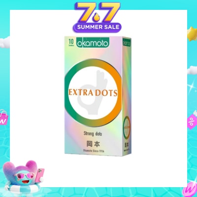 OKAMOTO® - Ok Extra Dots Condom (The Spiral Strong Dots Give The Extra Spice) 10s
