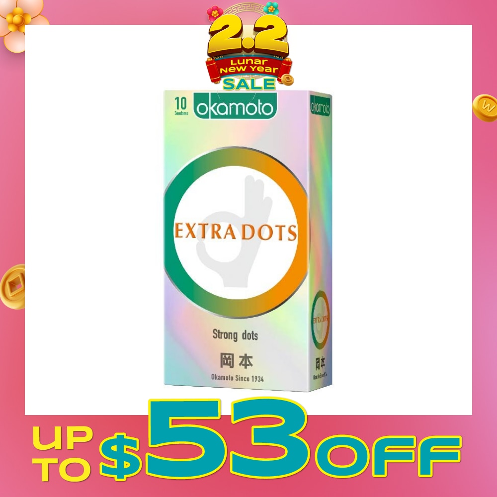 Ok Extra Dots Condom (The Spiral Strong Dots Give The Extra Spice) 10s