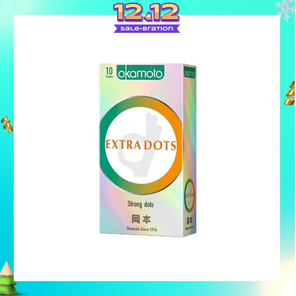 Ok Extra Dots Condom (The Spiral Strong Dots Give The Extra Spice) 10s