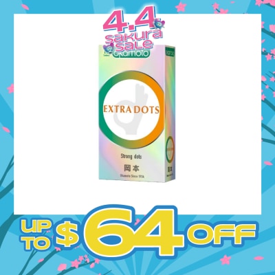 OKAMOTO® - Ok Extra Dots Condom (The Spiral Strong Dots Give The Extra Spice) 10s