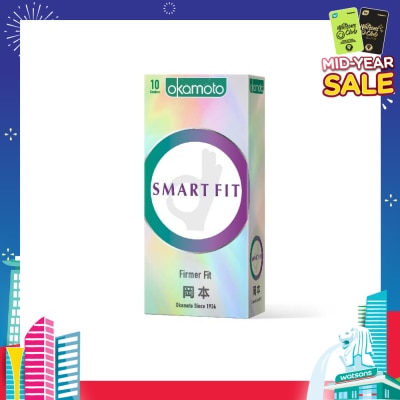 OKAMOTO® Ok Smart Fit Condom (Firmly Fits Your Masculine One) 10s