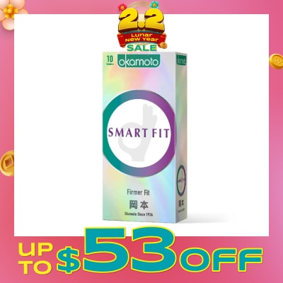 OKAMOTO® Ok Smart Fit Condom (Firmly Fits Your Masculine One) 10s