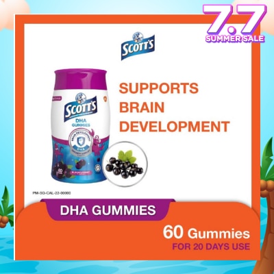 SCOTT'S DHA Gummies Blackcurrant Flavour 60 Gummies
