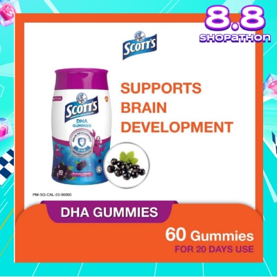 SCOTT'S DHA Gummies Blackcurrant Flavour 60 Gummies