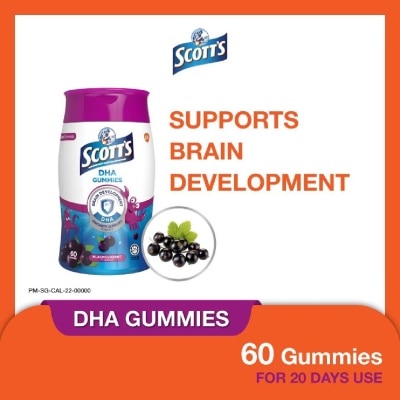 SCOTT'S DHA Gummies Blackcurrant Flavour 60 Gummies