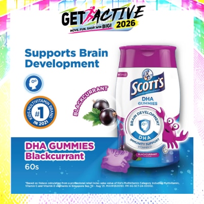 SCOTT'S - DHA Gummies Blackcurrant Flavour 60 Gummies image