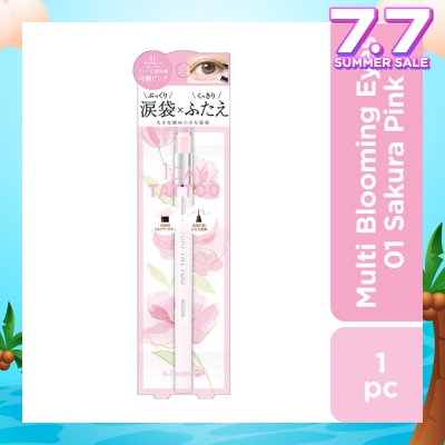 K-PALETTE Multi Blooming Eyes (Shadow Liner Renewal) 01  Sakura Pink (Glow Type), Long Lasting, Waterproof, Sweat And Sebum Resistant 1s