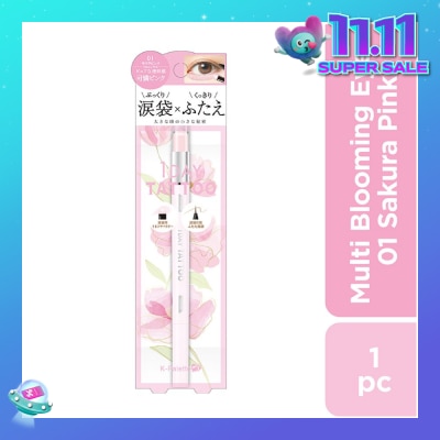 K-PALETTE Multi Blooming Eyes (Shadow Liner Renewal) 01  Sakura Pink (Glow Type), Long Lasting, Waterproof, Sweat And Sebum Resistant 1s