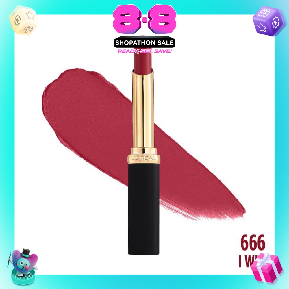 Color Riche Slim Matte Intense (666) Lasts For Up To 16 Hours, 1s