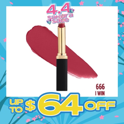 L'OREAL PARIS MAKEUP - Color Riche Slim Matte Intense (666) Lasts For Up To 16 Hours, 1s