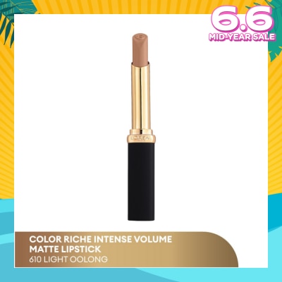 L'OREAL PARIS MAKEUP Color Riche Slim Matte Intense (610) Lasts For Up To 16 Hours, 1s