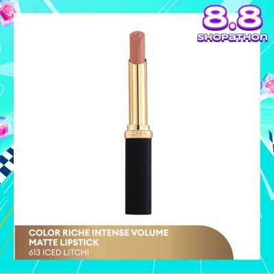 L'OREAL PARIS MAKEUP Color Riche Slim Matte Intense (613) Lasts For Up To 16 Hours, 1s
