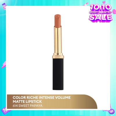 L'OREAL PARIS MAKEUP Color Riche Slim Matte Intense (614) Lasts For Up To 16 Hours, 1s