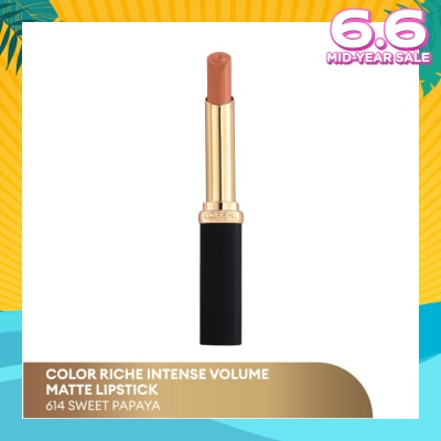 L'OREAL PARIS MAKEUP Color Riche Slim Matte Intense (614) Lasts For Up To 16 Hours, 1s