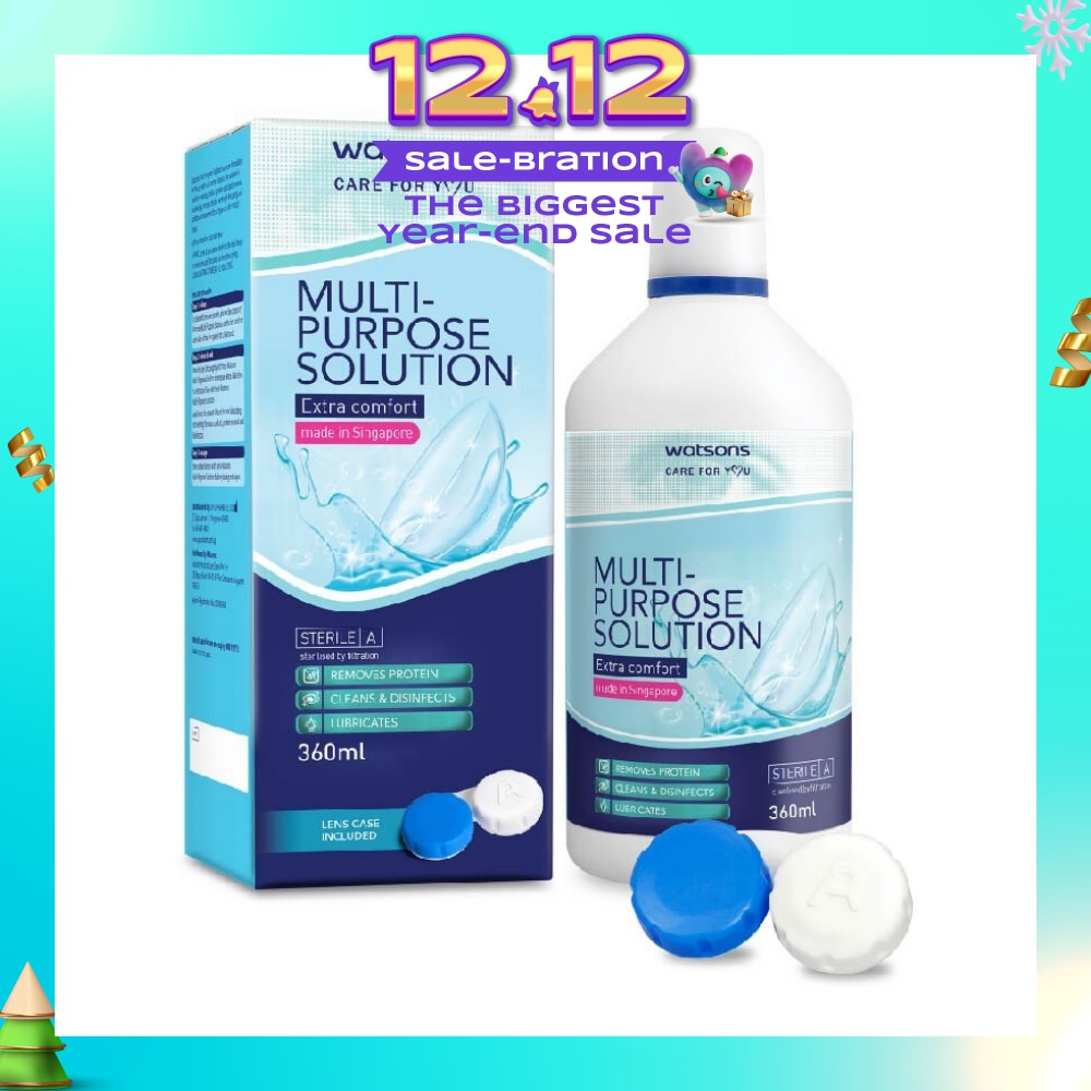 Multi Purpose Solution (Extra Comfort, Made In Singapore, Lens Case Included) 360ml