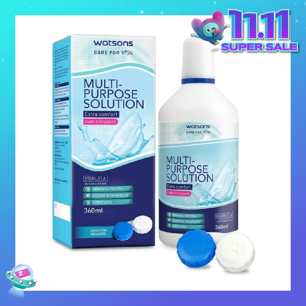 Multi Purpose Solution (Extra Comfort, Made In Singapore, Lens Case Included) 360ml