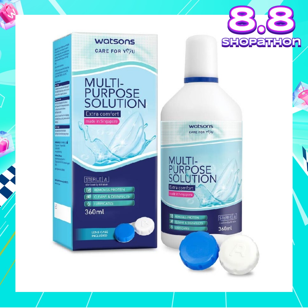 Multi Purpose Solution (Extra Comfort, Made In Singapore, Lens Case Included) 360ml