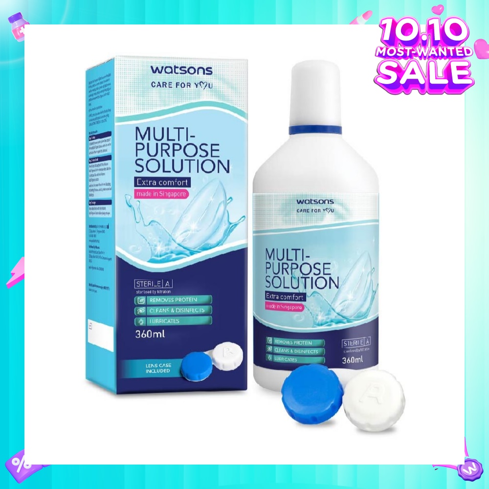 Multi Purpose Solution (Extra Comfort, Made In Singapore, Lens Case Included) 360ml
