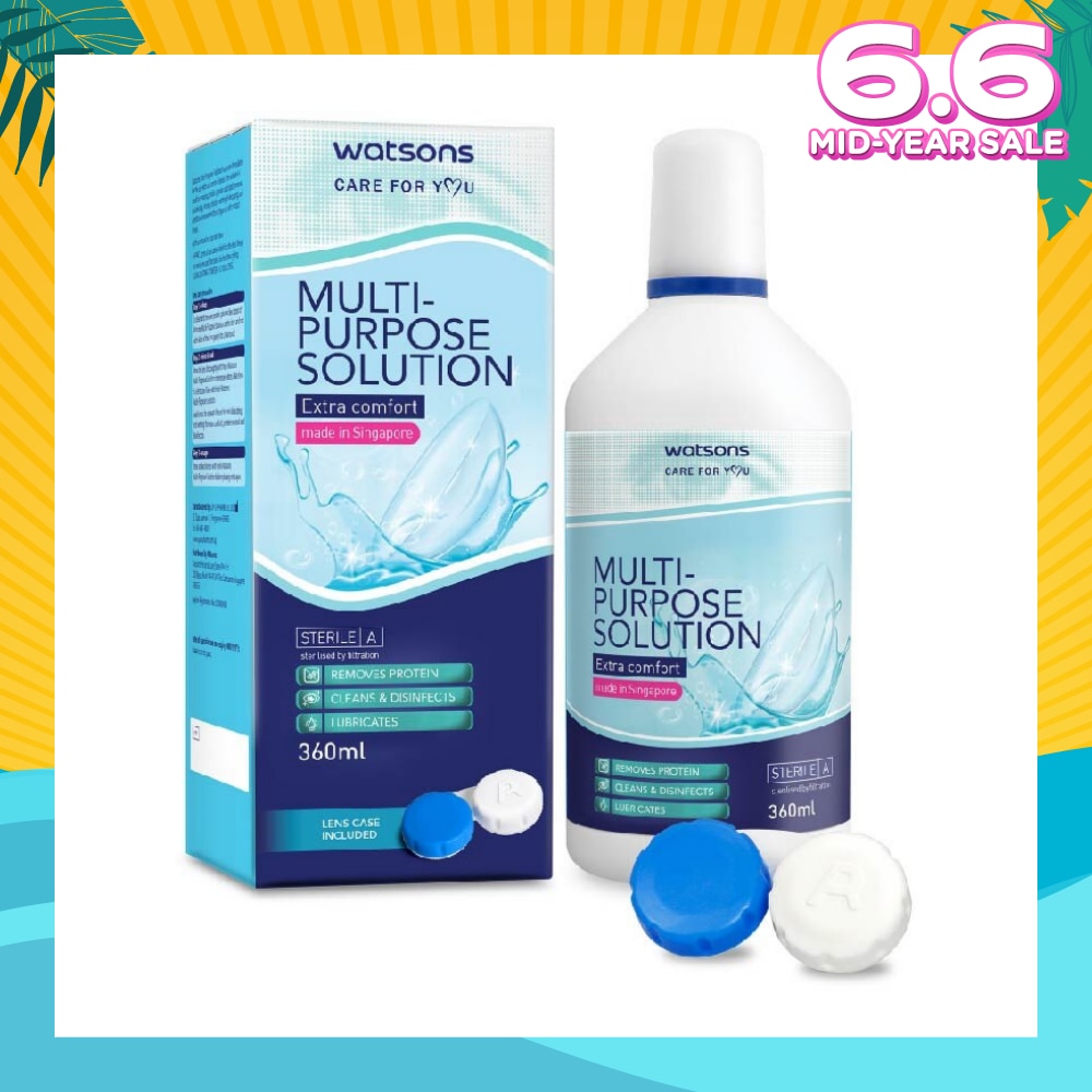 Multi Purpose Solution (Extra Comfort, Made In Singapore, Lens Case Included) 360ml