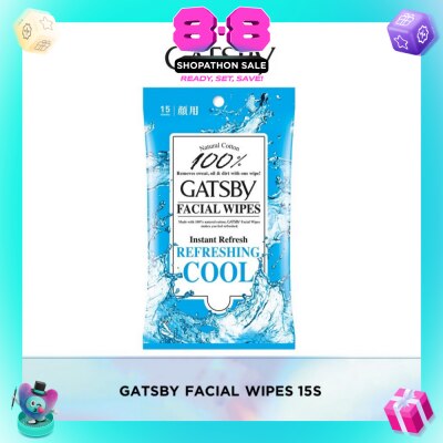 GATSBY - Gatsby Facial Paper Wipes 15s