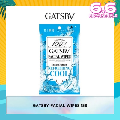 GATSBY Gatsby Facial Paper Wipes 15s