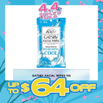 GATSBY - Gatsby Facial Paper Wipes 15s