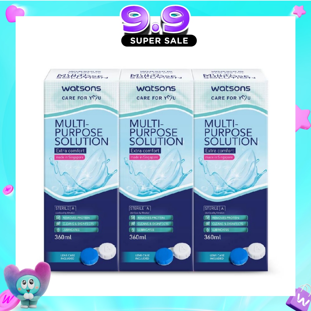 Multi Purpose Solution (Extra Comfort, Made In Singapore, Lens Case Included) 360ml X 3s image